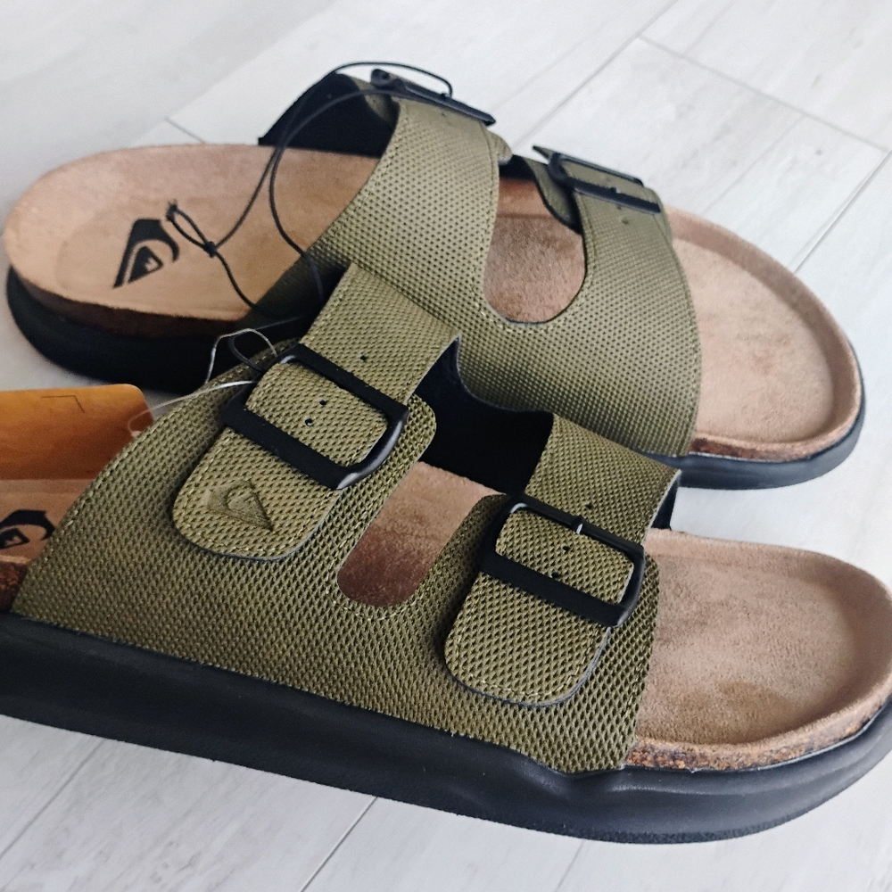 QUIKSILVER NEW Embark Double Strap Deck Sandals Slip-on - Picture 6 of 15